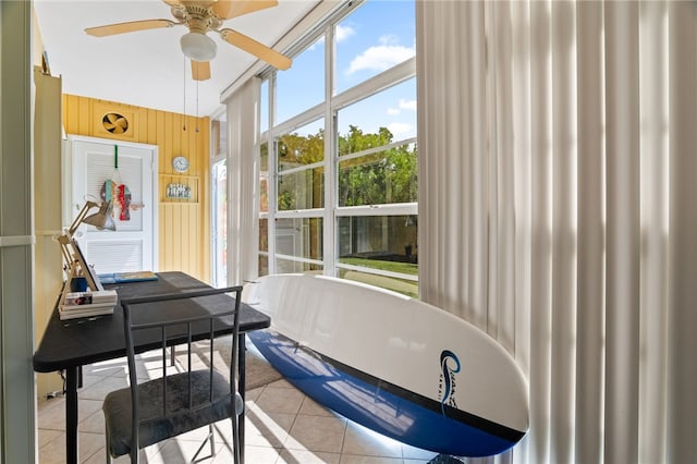 51 Woodland Dr Unit 106, Vero Beach, FL 32962 - sunroom / solarium with a ceiling fan