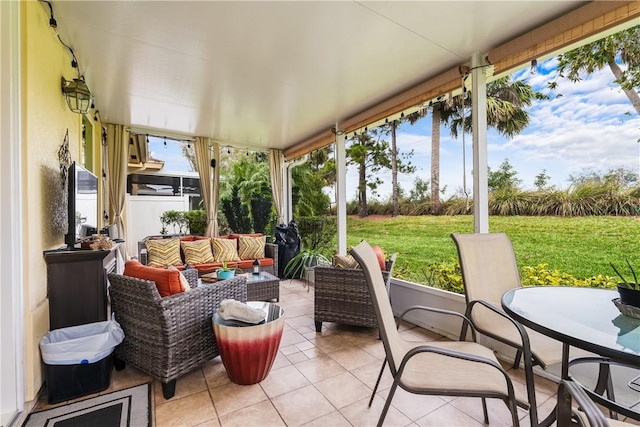 view of sunroom / solarium