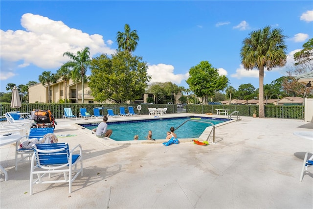 view of pool with a patio area