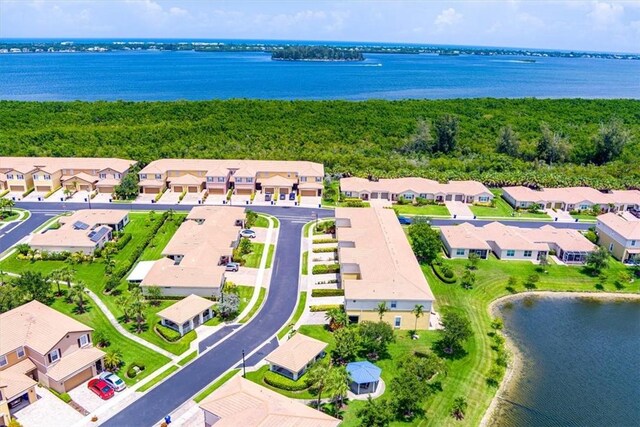 263 Provence Pl, Vero Beach, FL 32960 - aerial perspective of suburban area with a large body of water