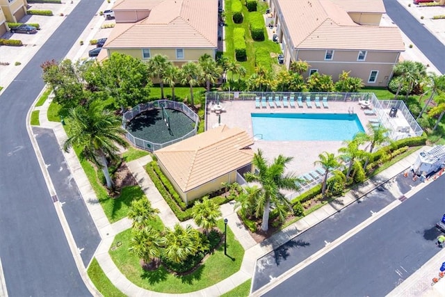 263 Provence Pl, Vero Beach, FL 32960 - view from above of property featuring a pool
