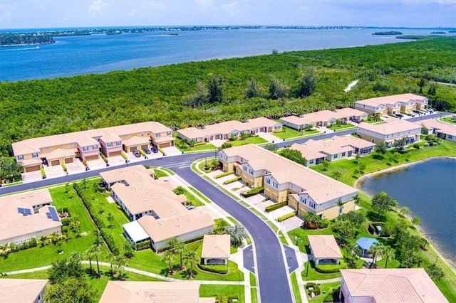 263 Provence Pl, Vero Beach, FL 32960 - aerial perspective of suburban area featuring a large body of water
