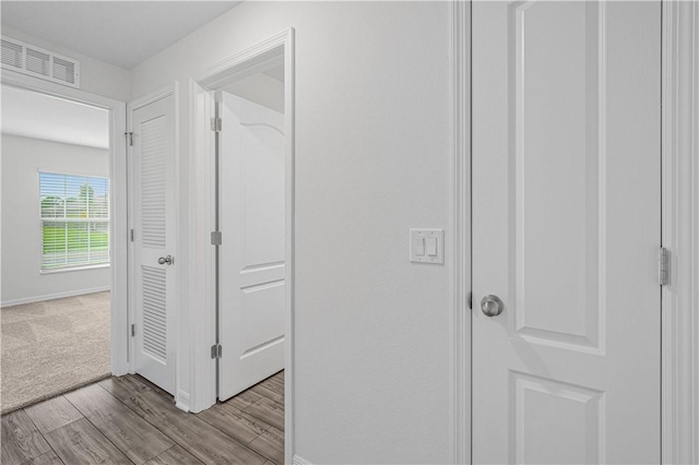 7724 104th Ave, Vero Beach, FL 32967 - hallway with wood finished floors and baseboards