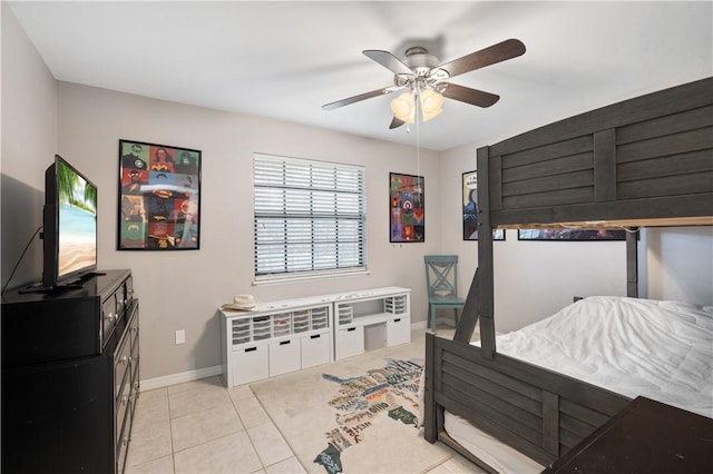 1635 71st Ct, Vero Beach, FL 32966 - bedroom featuring light tile patterned flooring and a ceiling fan