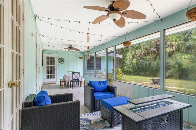 1635 71st Ct, Vero Beach, FL 32966 - sunroom / solarium with a ceiling fan and plenty of natural light