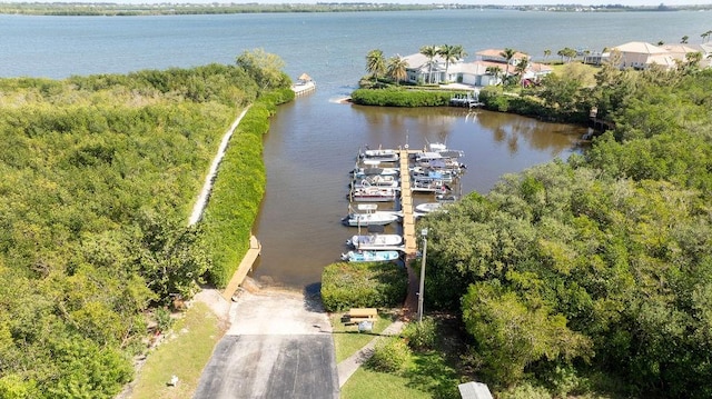 5740 Marina Dr Unit 2, Sebastian, FL 32958 - drone / aerial view with a water view