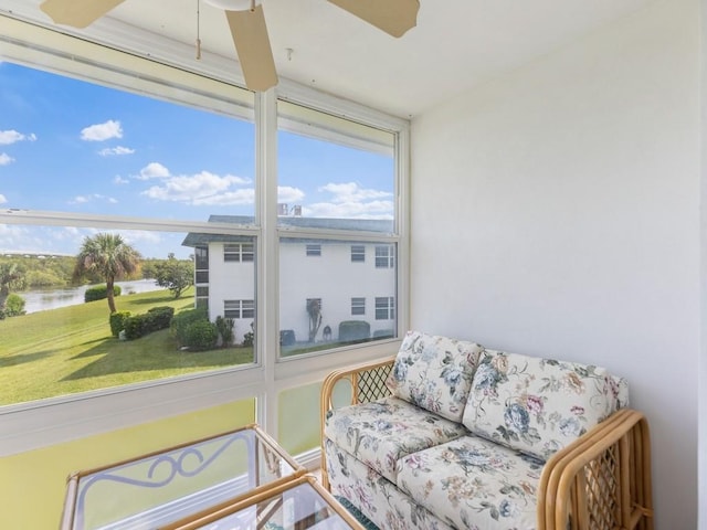 2800 Indian River Blvd Unit 10M, Vero Beach, FL 32960 - sunroom featuring a water view and plenty of natural light