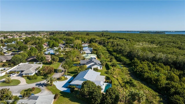 bird's eye view with a residential view