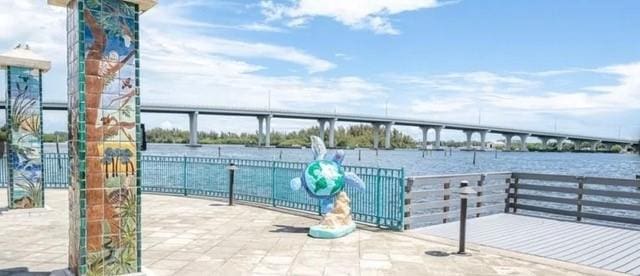 2800 Indian River Blvd Unit I10, Vero Beach, FL 32960 - view of patio / terrace with a water view