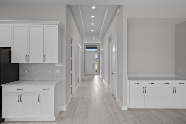 hallway featuring light hardwood / wood-style floors