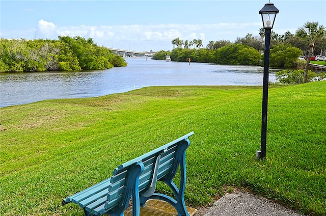 property view of water