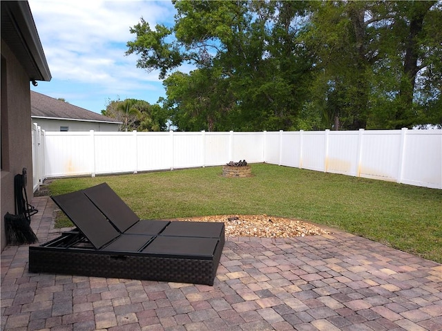 view of patio / terrace featuring a fenced backyard