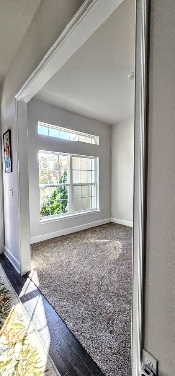 empty room featuring hardwood / wood-style floors