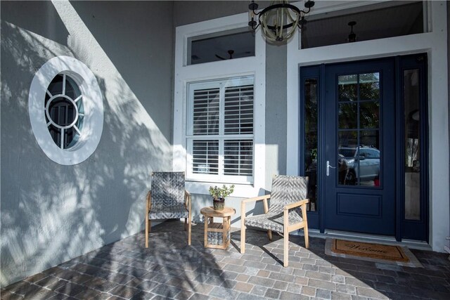 500 45th Ct SW, Vero Beach, FL 32968 - entrance to property featuring stucco siding