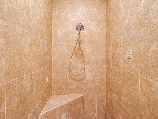 details featuring tiled shower