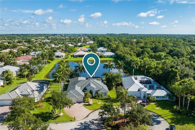 bird's eye view featuring a residential view