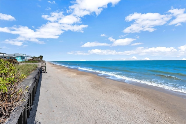 water view featuring a beach view