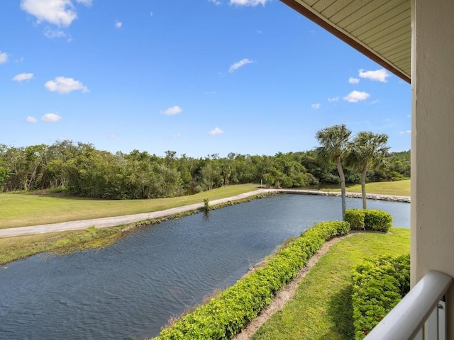 property view of water