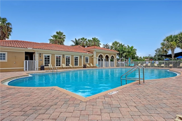 view of pool with a patio