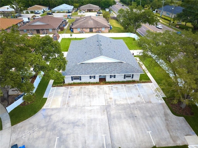 bird's eye view with a residential view