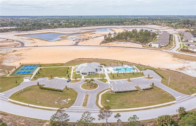 4101 Keeson Cir, Vero Beach, FL 32967 - bird's eye view of a pool area and a large body of water