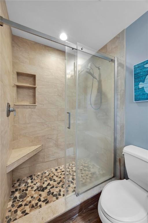 1966 9th St, Vero Beach, FL 32960 - full bathroom with a stall shower and recessed lighting