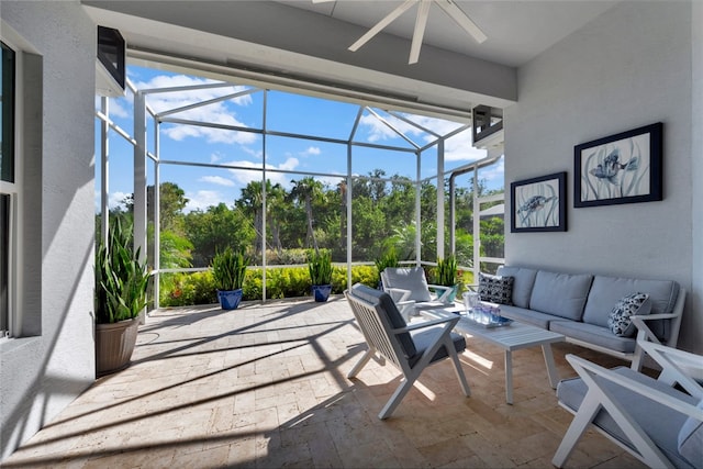 sunroom / solarium with a wealth of natural light