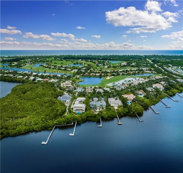 425 Indies Dr, Vero Beach, FL 32963 - bird's eye view featuring a water view