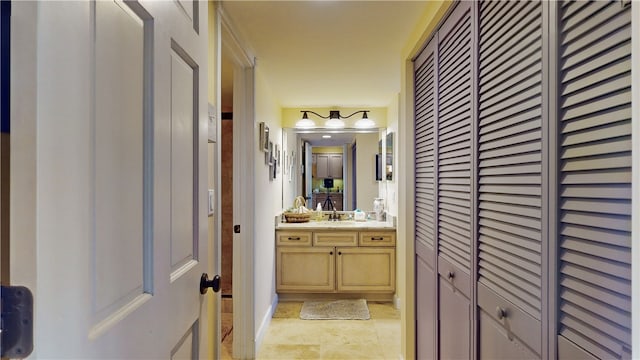 bathroom featuring vanity