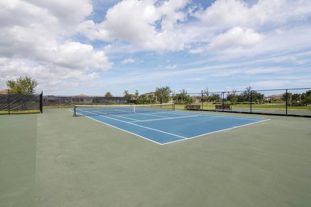 view of sport court