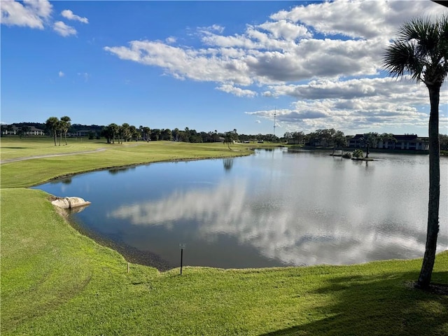 view of water feature