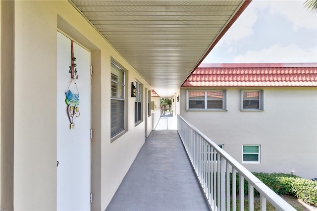 view of balcony