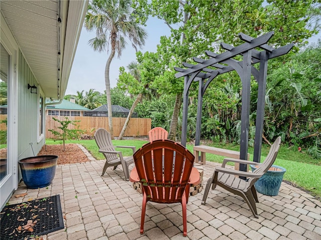 view of patio