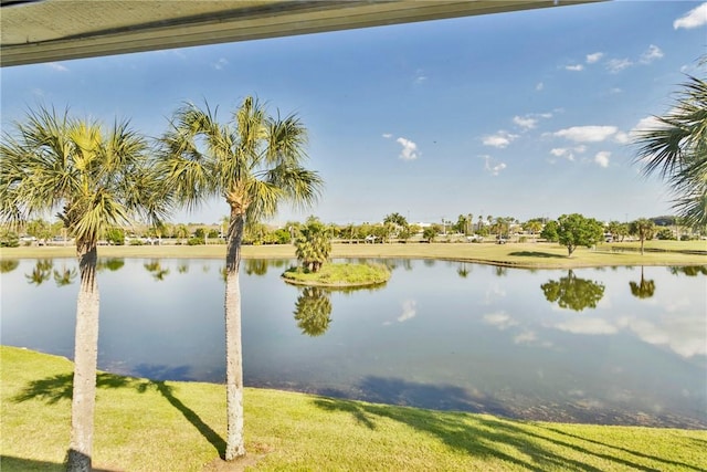 view of water feature