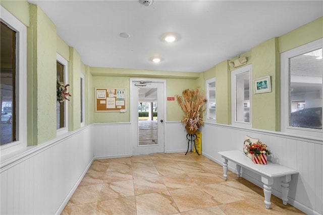 entryway featuring light tile patterned floors