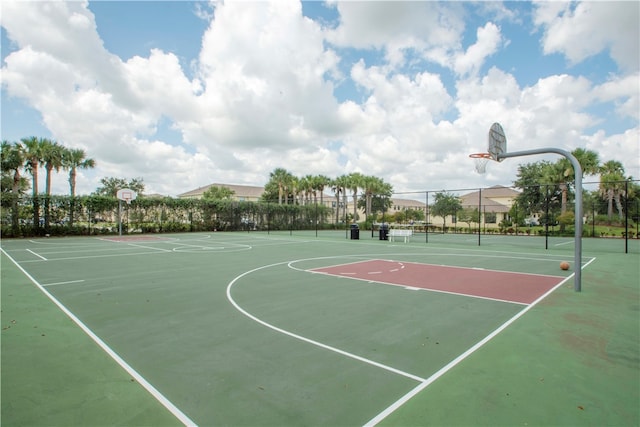 view of basketball court