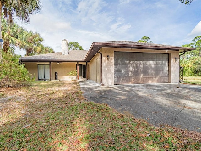 ranch-style house with a garage