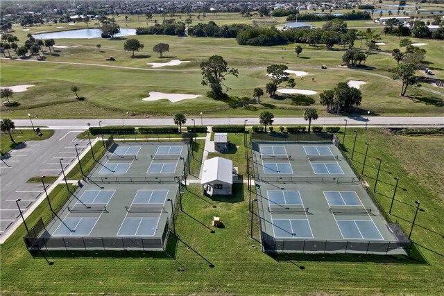 115 Larchmont Ter, Sebastian, FL 32958 - bird's eye view of a golf course and a nearby body of water