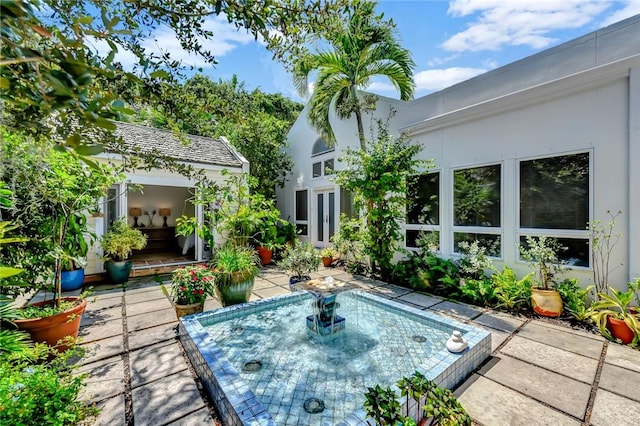 view of pool with a patio