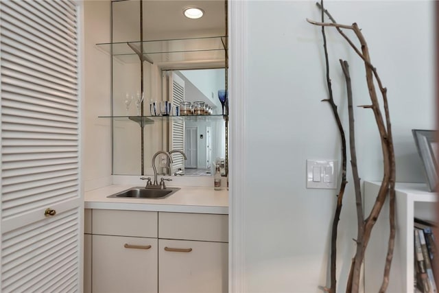 bathroom featuring vanity