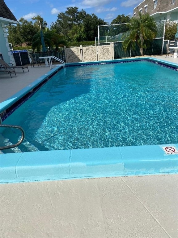 view of pool