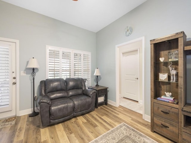 1206 Briarcliff Ct, Sebastian, FL 32958 - living area with light wood-style floors and baseboards