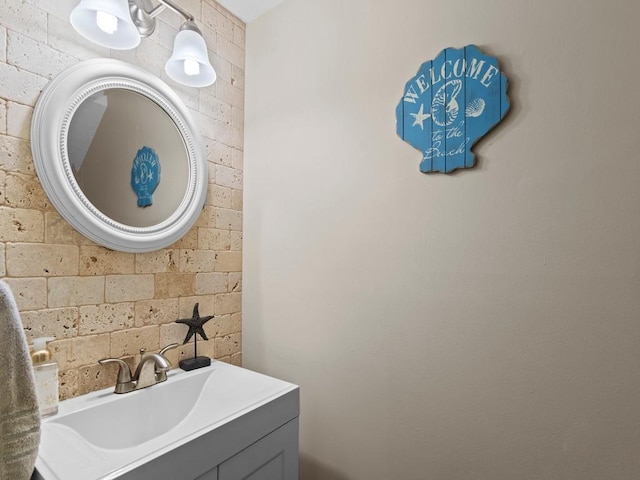 1901 Indian River Blvd Unit 201A, Vero Beach, FL 32960 - bathroom featuring vanity