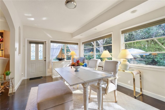 view of sunroom / solarium