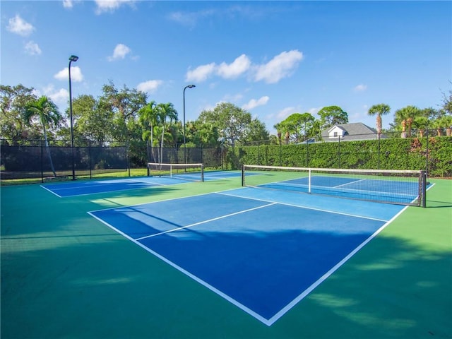 view of sport court featuring basketball court