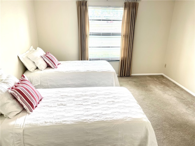 bedroom with carpet flooring