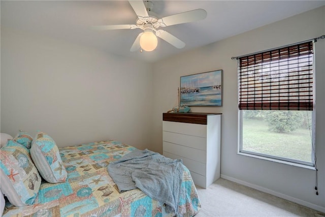 907 Starflower Ave, Sebastian, FL 32958 - bedroom with carpet and ceiling fan