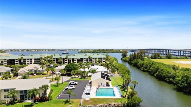 1845 Robalo Dr Unit 201D, Vero Beach, FL 32960 - bird's eye view featuring a water view