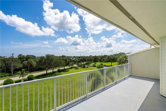 view of balcony