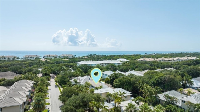 121 Palm Island Ln, Vero Beach, FL 32963 - aerial perspective of suburban area featuring a large body of water